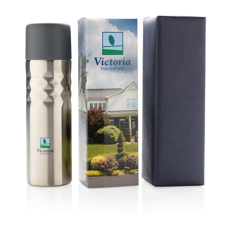 Mosa Flasche anthrazit bedrucken, Art.-Nr. P433.202 Mosa Flasche anthrazit bedrucken, Art.-Nr. P433.202