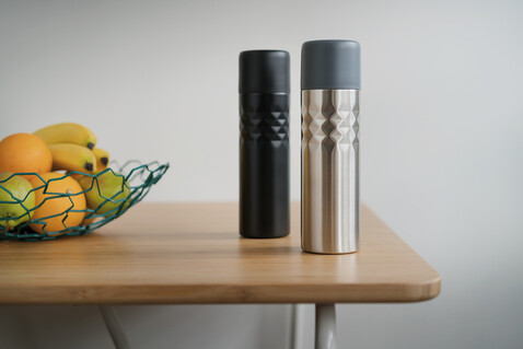 Mosa Flasche anthrazit bedrucken, Art.-Nr. P433.202 Mosa Flasche anthrazit bedrucken, Art.-Nr. P433.202