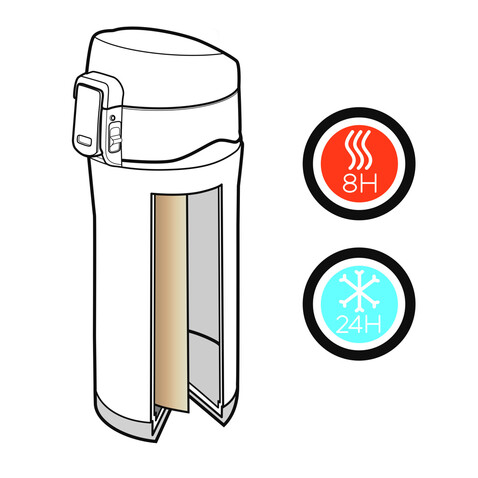 Swiss Peak Elite Kupfer Vakuum Becher schwarz bedrucken, Art.-Nr. P433.371 Swiss Peak Elite Kupfer Vakuum Becher schwarz bedrucken, Art.-Nr. P433.371