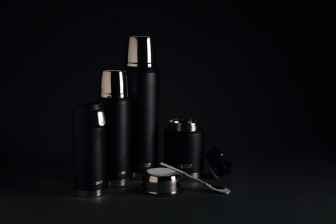 Swiss Peak Elite Kupfer Vakuum Becher schwarz bedrucken, Art.-Nr. P433.371 Swiss Peak Elite Kupfer Vakuum Becher schwarz bedrucken, Art.-Nr. P433.371