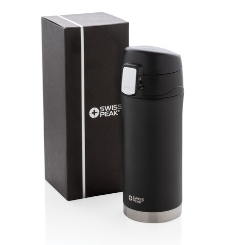 Swiss Peak Elite Kupfer Vakuum Becher schwarz bedrucken, Art.-Nr. P433.371 Swiss Peak Elite Kupfer Vakuum Becher schwarz bedrucken, Art.-Nr. P433.371