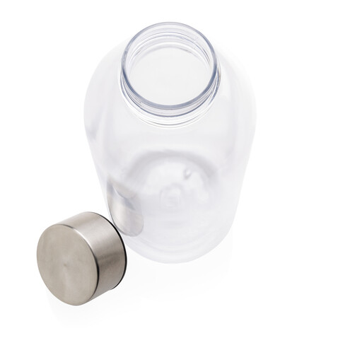 Auslaufsichere Trinkflasche mit Metalldeckel transparent bedrucken, Art.-Nr. P433.440