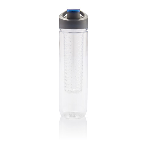 Wasserflasche mit Aromafach blau bedrucken, Art.-Nr. P436.055 Wasserflasche mit Aromafach blau bedrucken, Art.-Nr. P436.055
