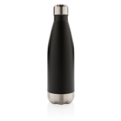 Vakuumisolierte Stainless Steel Flasche schwarz bedrucken, Art.-Nr. P436.491 Vakuumisolierte Stainless Steel Flasche schwarz bedrucken, Art.-Nr. P436.491