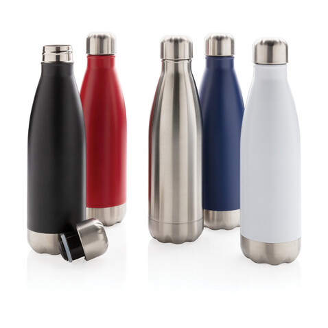 Vakuumisolierte Stainless Steel Flasche schwarz bedrucken, Art.-Nr. P436.491 Vakuumisolierte Stainless Steel Flasche schwarz bedrucken, Art.-Nr. P436.491