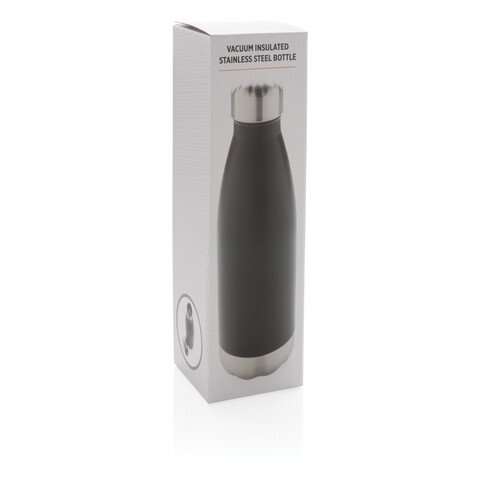 Vakuumisolierte Stainless Steel Flasche schwarz bedrucken, Art.-Nr. P436.491 Vakuumisolierte Stainless Steel Flasche schwarz bedrucken, Art.-Nr. P436.491