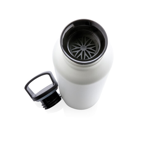 Auslaufsichere Vakuumflasche off white bedrucken, Art.-Nr. P436.663