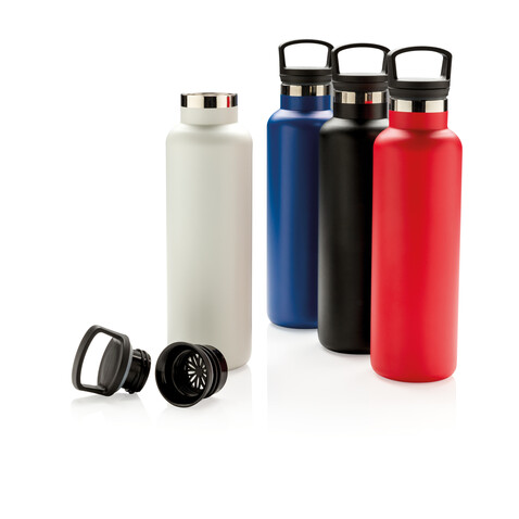 Auslaufsichere Vakuumflasche off white bedrucken, Art.-Nr. P436.663