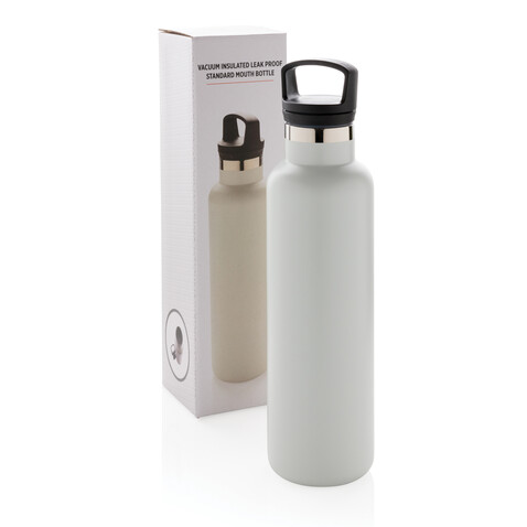 Auslaufsichere Vakuumflasche off white bedrucken, Art.-Nr. P436.663