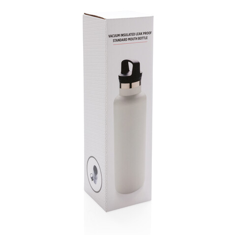 Auslaufsichere Vakuumflasche off white bedrucken, Art.-Nr. P436.663