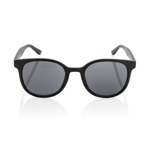 Weizenstroh Sonnenbrille schwarz bedrucken, Art.-Nr. P453.911 Weizenstroh Sonnenbrille schwarz bedrucken, Art.-Nr. P453.911