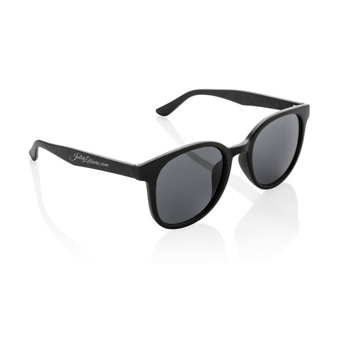 Weizenstroh Sonnenbrille schwarz bedrucken, Art.-Nr. P453.911 Weizenstroh Sonnenbrille schwarz bedrucken, Art.-Nr. P453.911