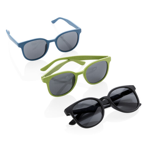 Weizenstroh Sonnenbrille schwarz bedrucken, Art.-Nr. P453.911 Weizenstroh Sonnenbrille schwarz bedrucken, Art.-Nr. P453.911