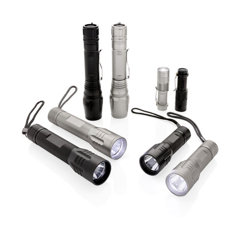 10W Cree Taschenlampe schwarz bedrucken, Art.-Nr. P513.431 10W Cree Taschenlampe schwarz bedrucken, Art.-Nr. P513.431