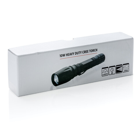 10W Cree Taschenlampe schwarz bedrucken, Art.-Nr. P513.431 10W Cree Taschenlampe schwarz bedrucken, Art.-Nr. P513.431