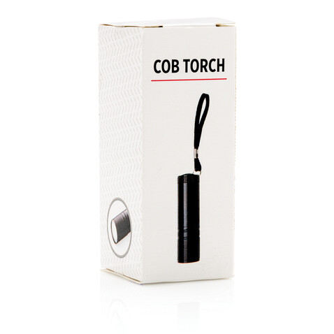 COB Taschenlampe schwarz bedrucken, Art.-Nr. P513.821 COB Taschenlampe schwarz bedrucken, Art.-Nr. P513.821
