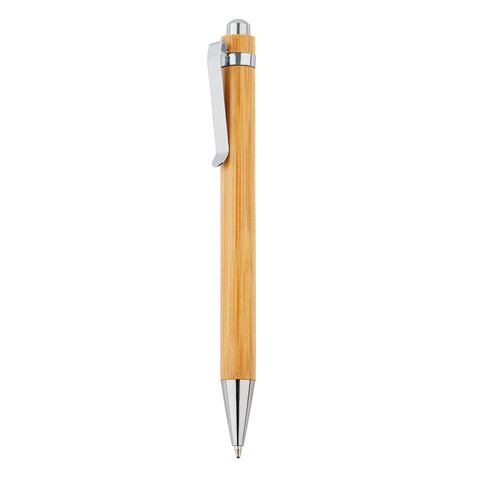 Bambus Kugelschreiber braun, silber bedrucken, Art.-Nr. P610.329 Bambus Kugelschreiber braun, silber bedrucken, Art.-Nr. P610.329