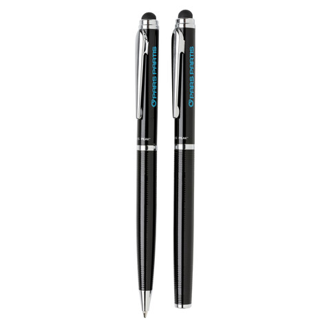 Deluxe Schreibset schwarz bedrucken, Art.-Nr. P610.450 Deluxe Schreibset schwarz bedrucken, Art.-Nr. P610.450