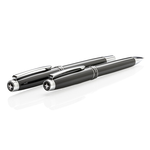 Heritage Schreibset schwarz, silber bedrucken, Art.-Nr. P610.460
