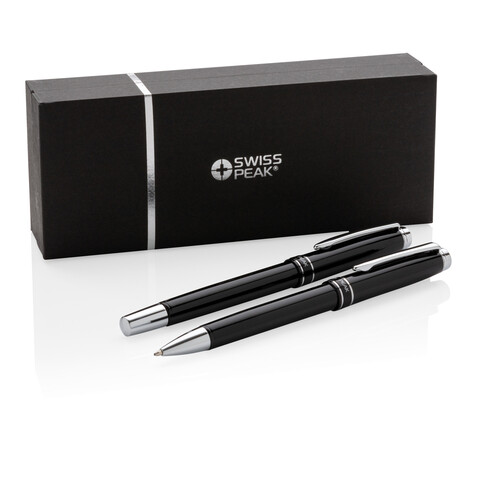 Heritage Schreibset schwarz, silber bedrucken, Art.-Nr. P610.460