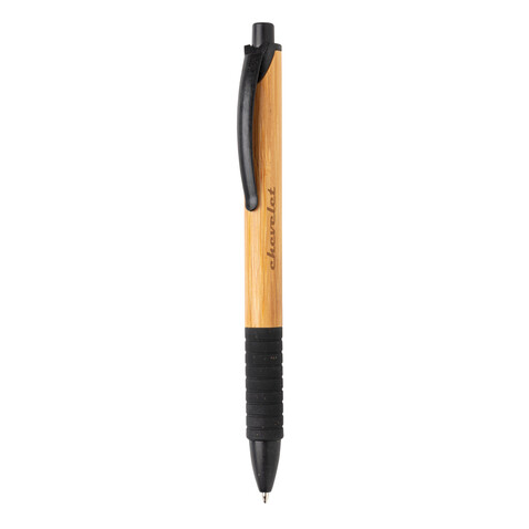 Bambus & Weizenstroh Stift schwarz bedrucken, Art.-Nr. P610.531 Bambus & Weizenstroh Stift schwarz bedrucken, Art.-Nr. P610.531