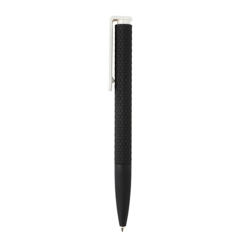 X7 Stift mit Smooth-Touch schwarz, weiß bedrucken, Art.-Nr. P610.631