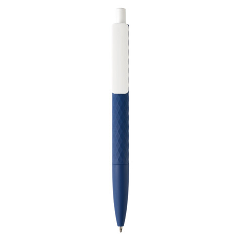 X3-Stift mit Smooth-Touch navy blau, weiß bedrucken, Art.-Nr. P610.969 X3-Stift mit Smooth-Touch navy blau, weiß bedrucken, Art.-Nr. P610.969