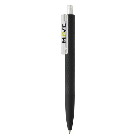 X3-Black mit Smooth-Touch transparent, schwarz bedrucken, Art.-Nr. P610.970