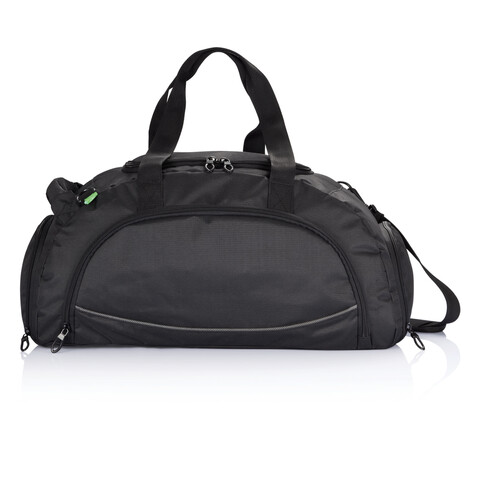 Sporttasche Florida, PVC-frei schwarz bedrucken, Art.-Nr. P703.731 Sporttasche Florida, PVC-frei schwarz bedrucken, Art.-Nr. P703.731