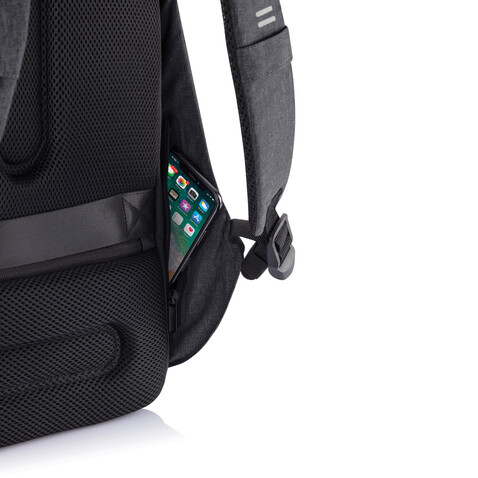Bobby Hero Regular Anti-Diebstahl-Rucksack anthrazit, grau bedrucken, Art.-Nr. P705.291 Bobby Hero Regular Anti-Diebstahl-Rucksack anthrazit, grau bedrucken, Art.-Nr. P705.291