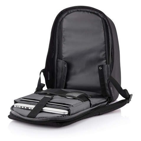 Bobby Hero Regular Anti-Diebstahl-Rucksack anthrazit, grau bedrucken, Art.-Nr. P705.291 Bobby Hero Regular Anti-Diebstahl-Rucksack anthrazit, grau bedrucken, Art.-Nr. P705.291