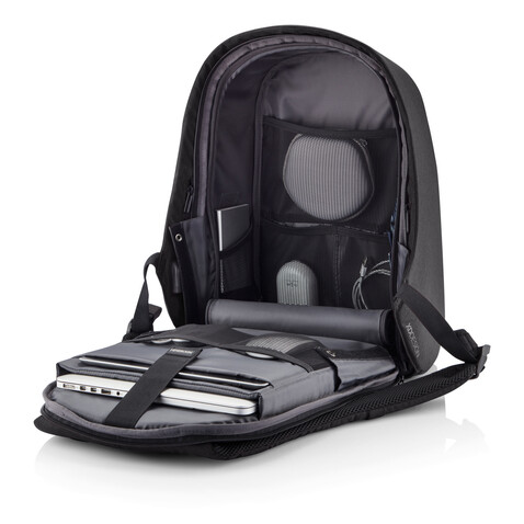Bobby Hero Regular Anti-Diebstahl-Rucksack anthrazit, grau bedrucken, Art.-Nr. P705.291 Bobby Hero Regular Anti-Diebstahl-Rucksack anthrazit, grau bedrucken, Art.-Nr. P705.291