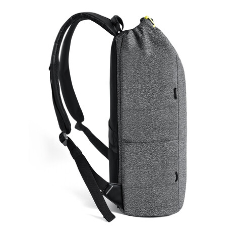 Urban schnitthemmender Anti-Diebstahl-Rucksack grau, schwarz bedrucken, Art.-Nr. P705.642 Urban schnitthemmender Anti-Diebstahl-Rucksack grau, schwarz bedrucken, Art.-Nr. P705.642