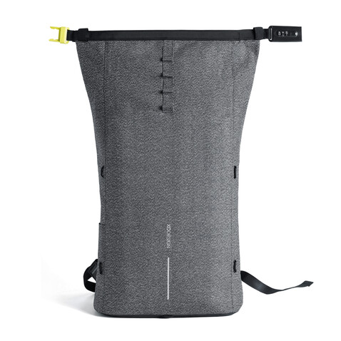 Urban schnitthemmender Anti-Diebstahl-Rucksack grau, schwarz bedrucken, Art.-Nr. P705.642 Urban schnitthemmender Anti-Diebstahl-Rucksack grau, schwarz bedrucken, Art.-Nr. P705.642