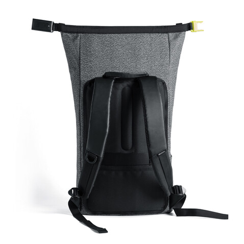 Urban schnitthemmender Anti-Diebstahl-Rucksack grau, schwarz bedrucken, Art.-Nr. P705.642 Urban schnitthemmender Anti-Diebstahl-Rucksack grau, schwarz bedrucken, Art.-Nr. P705.642