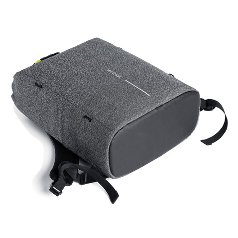 Urban schnitthemmender Anti-Diebstahl-Rucksack grau, schwarz bedrucken, Art.-Nr. P705.642 Urban schnitthemmender Anti-Diebstahl-Rucksack grau, schwarz bedrucken, Art.-Nr. P705.642