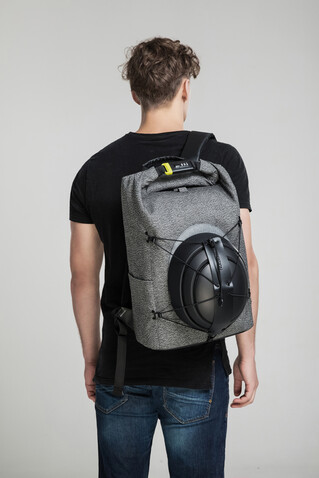 Urban schnitthemmender Anti-Diebstahl-Rucksack grau, schwarz bedrucken, Art.-Nr. P705.642 Urban schnitthemmender Anti-Diebstahl-Rucksack grau, schwarz bedrucken, Art.-Nr. P705.642