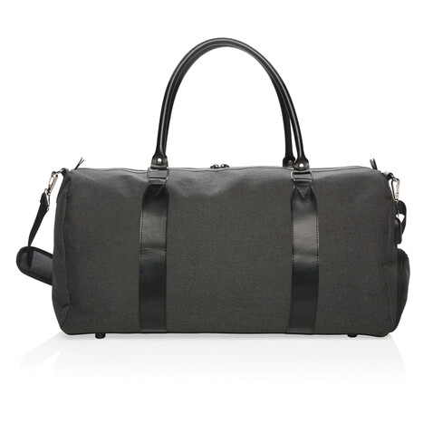 Wochenendtasche mit USB A-Ausgang schwarz bedrucken, Art.-Nr. P707.051 Wochenendtasche mit USB A-Ausgang schwarz bedrucken, Art.-Nr. P707.051