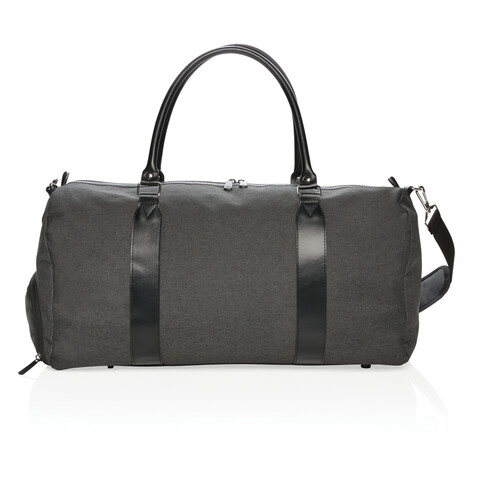 Wochenendtasche mit USB A-Ausgang schwarz bedrucken, Art.-Nr. P707.051 Wochenendtasche mit USB A-Ausgang schwarz bedrucken, Art.-Nr. P707.051