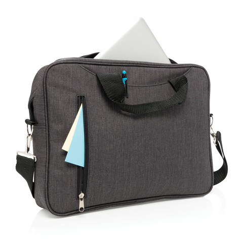 Basic 15” Laptop-Tasche anthrazit bedrucken, Art.-Nr. P730.021