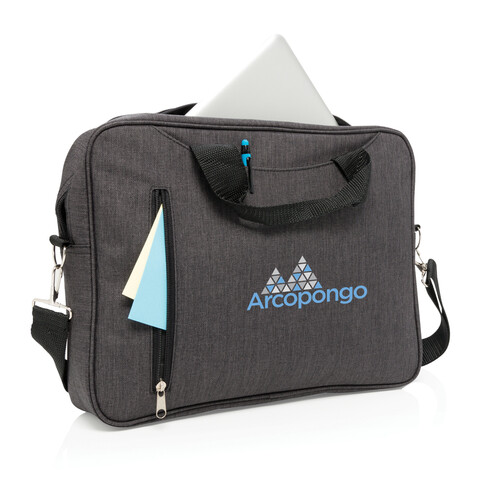 Basic 15” Laptop-Tasche anthrazit bedrucken, Art.-Nr. P730.021