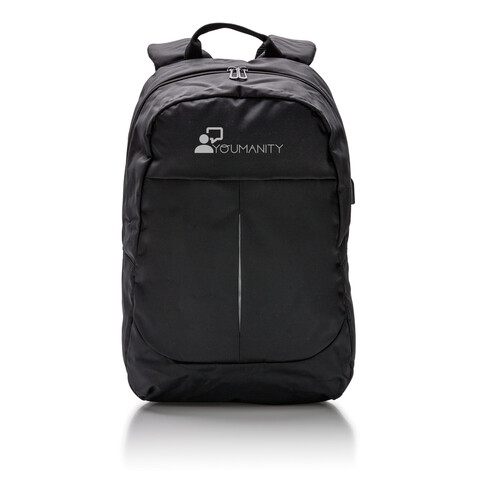 Power USB Laptop-Rucksack schwarz bedrucken, Art.-Nr. P732.061 Power USB Laptop-Rucksack schwarz bedrucken, Art.-Nr. P732.061