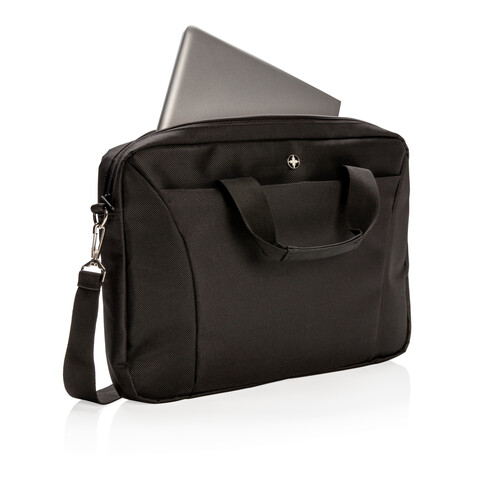 15,4” Laptoptasche schwarz bedrucken, Art.-Nr. P732.210