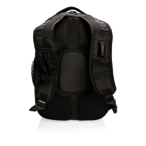 Outdoor Laptop Rucksack schwarz bedrucken, Art.-Nr. P742.010