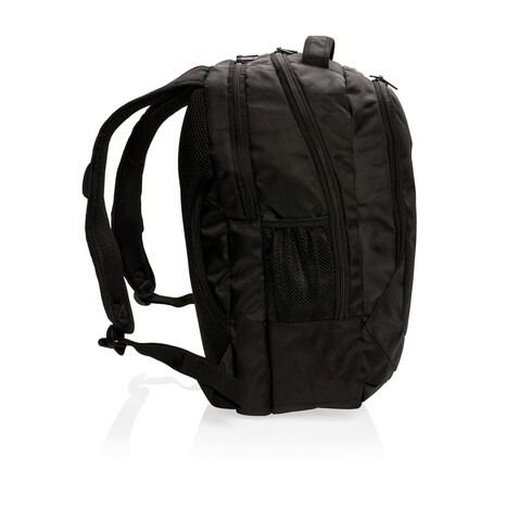 Outdoor Laptop Rucksack schwarz bedrucken, Art.-Nr. P742.010