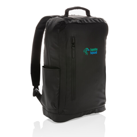 Fashion schwarzer 15.6" Laptop-Rucksack, PVC-frei schwarz bedrucken, Art.-Nr. P760.131