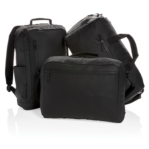 Fashion schwarzer 15.6" Laptop-Rucksack, PVC-frei schwarz bedrucken, Art.-Nr. P760.131