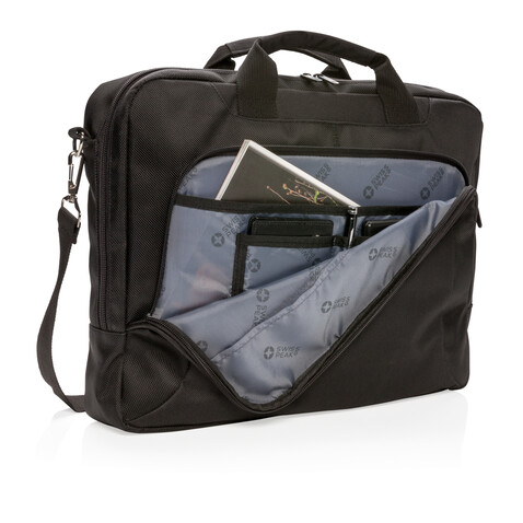 Deluxe 15” Laptop-Tasche schwarz bedrucken, Art.-Nr. P762.090 Deluxe 15” Laptop-Tasche schwarz bedrucken, Art.-Nr. P762.090