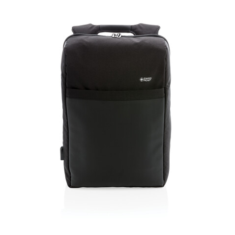 Swiss Peak 15" Anti-Diebstahl RFID & USB Rucksack schwarz bedrucken, Art.-Nr. P762.371 Swiss Peak 15" Anti-Diebstahl RFID & USB Rucksack schwarz bedrucken, Art.-Nr. P762.371
