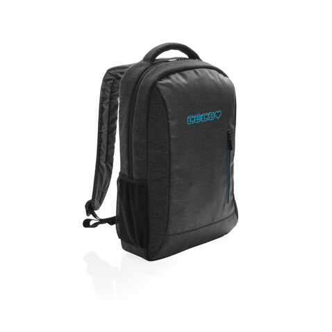900D Laptop-Rucksack, PVC-frei schwarz bedrucken, Art.-Nr. P762.411